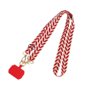 Correia para telemóvel Correia ajustável para o pescoço ou ombro Pendente de pérola Cordão anti-perda de telemóvel 5