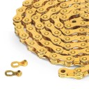 Corrente de bicicleta de 8 velocidades 1/2" x 3/32" 116 elos com ligação rápida compatível com Shimano Sram 1