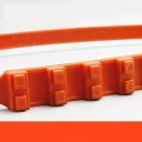 Correntes de neve antideslizantes 20 pcs Fitas de nylon para pneus Universais para automóveis e SUVs Laranja Para neve e gelo 3