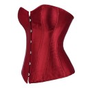 Corset damă fără bretele Uni Decolteu în O Închidere frontală Poliester Spandex Top elegant și ajustat 3