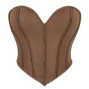 Corset damă fără bretele Uni Decolteu în V Șnur în spate Poliester Elegant top ajustat 7