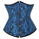 Corset pentru femei cu închidere în față și șnur în spate, uni, cu detalii, din poliester și spandex, top elegant care conturează 11