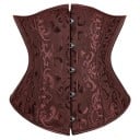 Corset pentru femei cu închidere în față și șnur în spate, uni, cu detalii, din poliester și spandex, top elegant care conturează 12