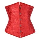 Corset pentru femei cu închidere în față și șnur în spate, uni, cu detalii, din poliester și spandex, top elegant care conturează 9