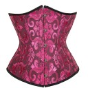 Corset pentru femei cu închidere în față și șnur în spate, uni, cu detalii, din poliester și spandex, top elegant care conturează silueta 16