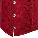 Corset pentru femei cu închidere în față și șnur în spate, uni, cu detalii, din poliester și spandex, top elegant care conturează 6