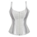 Corset pentru femei Uni Decolteu Rotund Bretele Zip în decolteu Semne Poliester Spandex Lenjerie de corp elegantă 2