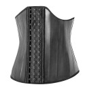 Corsetto dimagrante lucido nero con 26 stecche in acciaio Corsetto modellante in lattice per donna Corsetto per modellare la vita Corsetto dimagrante Lingerie erotica 2