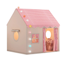 Cort de joacă pentru copii 120 x 128 x 105 cm Castel pliabil roz pentru fete Casă de prințesă Cort de joacă interior Cadou de Crăciun pentru copii 1