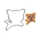 Cortador de galletas de acero inoxidable con forma de gato 1