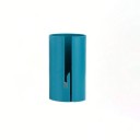 Cortador de papel de embrulho cilíndrico portátil 9,8 x 5,5 cm plástico multicolorido para rolos de papel embalagem de presentes lar 8