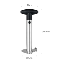 Cortador de piña de acero inoxidable de 24,5 cm con mango de 10 cm Práctico cortador en espiral de acero inoxidable para cortar y servir fácilmente 2