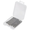 Cortador de tiras de couro ajustável 18 x 16,5 x 3 cm em madeira natural com lâminas para cortar couro e tiras de couro 5