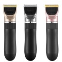 Cortadora de pelo eléctrica inalámbrica para hombres con cabezales reemplazables Cortadora de pelo con cuchilla de cerámica Cuchilla ajustable para diferentes longitudes de corte Cortadora de pelo con accesorios reemplazables e indicador LED de batería 4