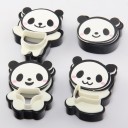 Cortadores de biscoitos panda 4 pcs 1