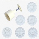 Cortadores de bolachas com carimbo 7 pcs 6