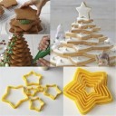Cortadores de galletas en forma de estrella - 6 uds. 1