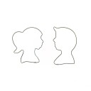 Cortadores menino e menina 2 pcs 3