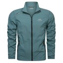 Cortavientos de hombre con protección UV en la cremallera Chaqueta ultraligera impermeable para la naturaleza Chaqueta deportiva transpirable para primavera Cortavientos de otoño para senderismo 4