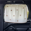 Cortină auto cu ventuze 69 x 49 cm Protecție solară cu ursuleți protecție UV pentru copii la fereastra laterală a mașinii 3