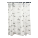 Cortina de ducha 180x180 cm Diseño de hojas Cortina de baño impermeable contra el moho Superficie ultra lisa Ganchos y ojales de acero inoxidable 1