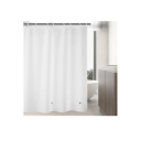 Cortina de ducha blanca 180x180 cm Cortina de baño impermeable contra el moho Superficie ultra lisa Ganchos y ojales de plástico inoxidable 2