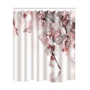 Cortina de ducha con estampado de mariposas 6