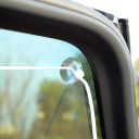 Cortina para ventana lateral con ventosas Diseño a cuadros con oso bordado Decoración para habitación infantil Protección contra el sol 2