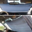 Cortina plisada para coche contra el sol de aluminio Sujeción con ventosas Ancho de 150 a 200 cm Protege el interior del calor 7