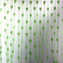 Cortina transparentă cu inimă Perdele cu franjuri inimă Perdele cu ciucuri transparentă Perdele pentru fete colorate Cortina elegantă din voal 200x100cm 8
