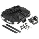 Coș de bicicletă pliabil, suspendat, 36×25×24 cm, geantă ghidon, capacitate de încărcare 5 kg, geantă frontală pentru bicicletă, pentru cumpărături și transportul obiectelor, construcție ușoară 3