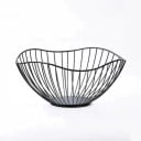 Coș de depozitare din sârmă metalică 26,7 x 12,2 x 10 cm Coș practic pentru gospodărie Organizator de bucătărie pentru gustări, fructe și mici 1