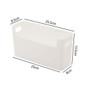 Coș de depozitare pe perete 25,5 x 8,5 x 13,5 cm Coș din plastic PP pentru accesorii de baie și bucătărie Organizator cu orificii de ventilație 2