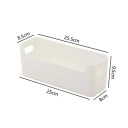 Coș de depozitare pentru perete 25,5 x 8,5 x 9,5 cm Organizator din plastic PP pentru ușile dulapurilor de bucătărie Suport practic pentru bureți și produse de curățare 2