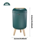 Coș de gunoi automat 10 l cu senzor Picioare din lemn Coș de gunoi fără atingere 3 culori Bucătărie Baie Dormitor Birou 2