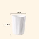 Coș de gunoi mic 27,8 x 21 cm rotund din plastic compact pentru baie birou dormitor gospodărie și birou 5