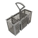 Coș pentru tacâmuri pentru mașina de spălat 22 x 11,5 x 9 cm cu mânere detașabile, universal, suport de rezervă pentru tacâmuri din plastic rezistent 1