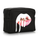 Cosmetic Bag with Lip Print J1347 1