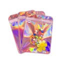 Cosmetic Holographic Pouch 10 × 6.5 cm Transparent Case for Small Items Travel Mini Bag for Cosmetics Jewellery and Small Accessories 4