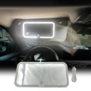 Cosmetic Mirror for Sun Visor 24 x 12 cm with Touch Control Three Light Tones Adjustable Brightness Rechargeable Car Mirror 2