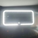 Cosmetic Mirror for Sun Visor 24 x 12 cm with Touch Control Three Light Tones Adjustable Brightness Rechargeable Car Mirror 4