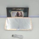 Cosmetic Mirror for Sun Visor 24 x 12 cm with Touch Control Three Light Tones Adjustable Brightness Rechargeable Car Mirror 5