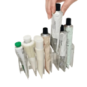 Cosmetische organizer 7 vakken 17 x 4 x 8,5 cm plastic transparant standaard voor make-up en accessoires voor de badkamer en op tafel 3