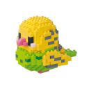 Costruzione creativa pappagallo giallo-verde 7,6 x 10 x 5,5 cm Micro mini 253 pezzi Modello 3D dettagliato per amanti degli uccelli Set di montaggio adorabile 1