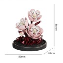 Costruzione di peonie 85 x 85 x 88 mm 167 pezzi Micro blocchi piante floreali in vaso Modello creativo per la casa Regalo per bambini e adulti 2