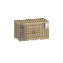 Costruzione militare 107 pezzi Campo container Arsenale Torri di guardia Base di comando Blocchi modello Scena fai da te per ragazzi Set di guerra 2