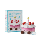 Costruzione torta di compleanno 4 x 4,15 x 4,55 cm 138 pezzi Mini torta con candela Base rotonda Decorazioni Faccia carina modello decorativo 3