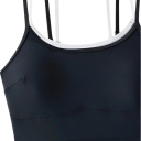 Costum de baie pentru femei, o piesă, bretele subțiri, decolteu rotund, negru, spandex, poliester, elastic, costum de baie elegant de vară 4