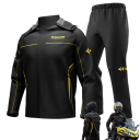 Costum de ploaie unisex pentru motocicletă, jachetă și pantaloni, ultraleggeri, din poliester TPU cu 3 straturi, cu glugă, elemente 2