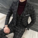 Costum pentru bărbați în carouri F351 4